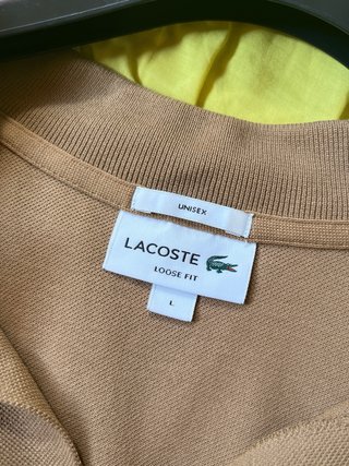 Polo Lacoste Beige Talla L Unisex