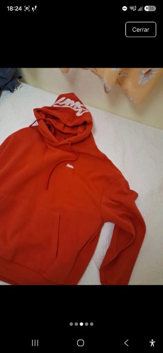 Sudadera con capucha Pull&Bear roja