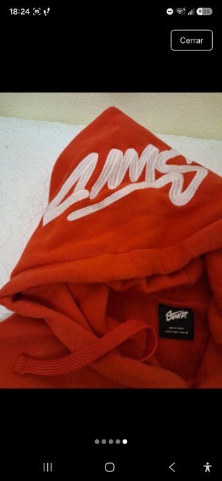 Sudadera con capucha Pull&Bear roja