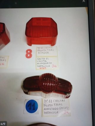 Lote Cristales Piloto Tras. Ref.22174