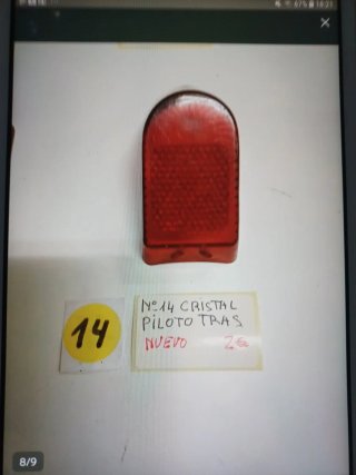 Lote Cristales Piloto Tras. Ref.22174