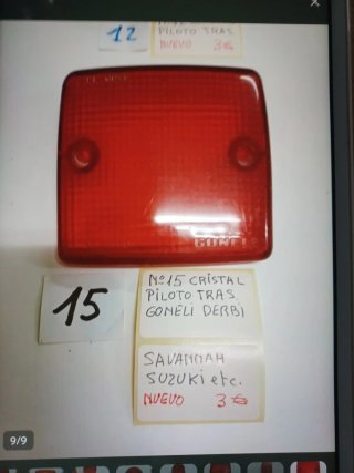 Lote Cristales Piloto Tras. Ref.22174