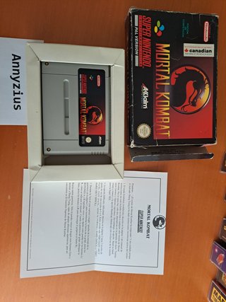 Mortal Kombat Super Nintendo SNES PAL ESP