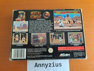 Mortal Kombat Super Nintendo SNES PAL ESP