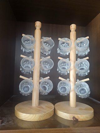 Vasos de chupito con soporte