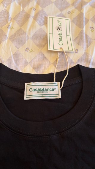 Camiseta Casablanca Hombre Negra Talla S