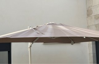 Sombrilla terraza 3x4m + 4 bases + funda