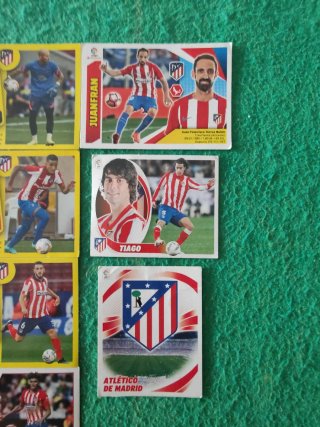 Lote cromos fútbol Atlético de Madrid Panini
