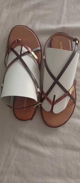 Sandalias Piel Multi Chocolate Talla 39