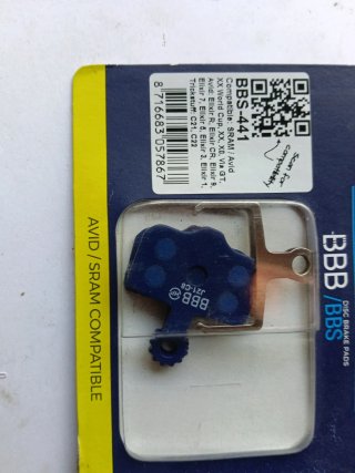 Pastillas Freno BBB BBS-441 (2 juegos) Avid/SRAM