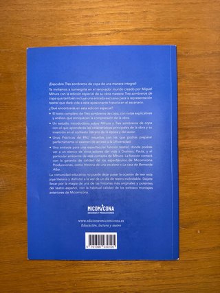 Libro “Tres sombreros de copa” con PRACTICAS PAU