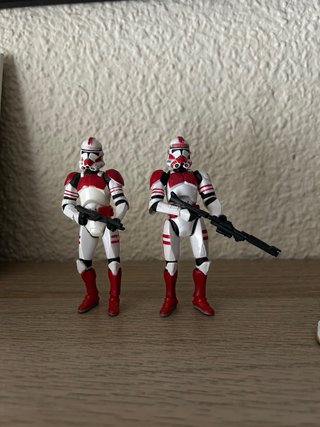 Lote 2 Figuras Soldados Clon Guardia Coruscant