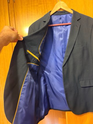 Traje de caballero azul oscuro. Talla 52
