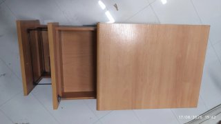 Lote 2 estanterías y archivador madera