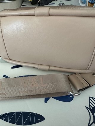 Bolso V&L Beige y Dorado