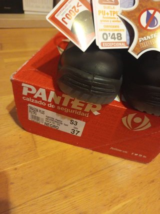 Zapatos de seguridad Panter Talla 37 Piel