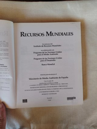 Recursos mundiales: La gente y los ecosistemas