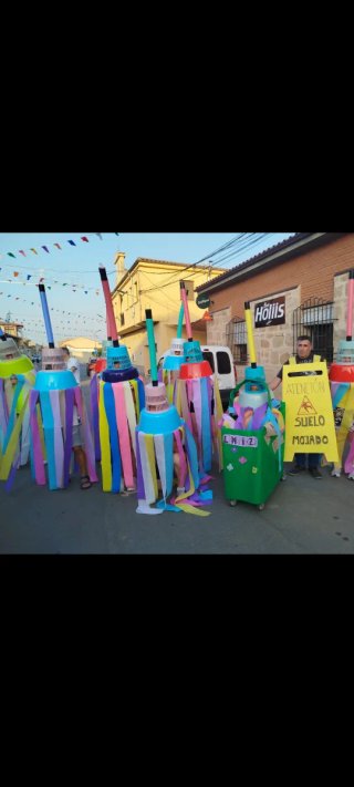 Disfrazes de mopa multicolor