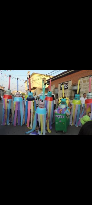 Disfrazes de mopa multicolor