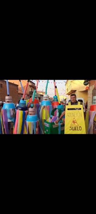 Disfrazes de mopa multicolor