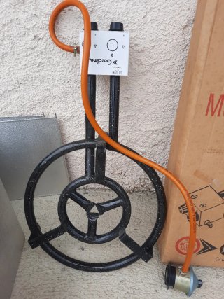 Paellero Garcima Md.400 con regulador 2 paraviento