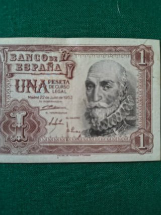 Billete 1 Peseta Banco de España 1953