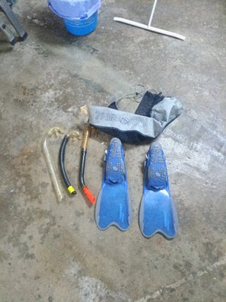 Aletas de buceo y snorkel