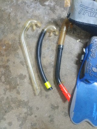 Aletas de buceo y snorkel