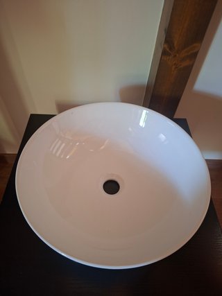 Lavabo Cerámica Blanca 42 cm diametro