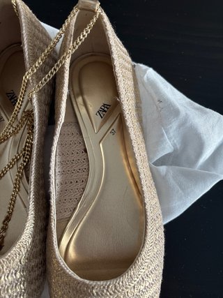 Bailarinas Zara doradas Talla 37