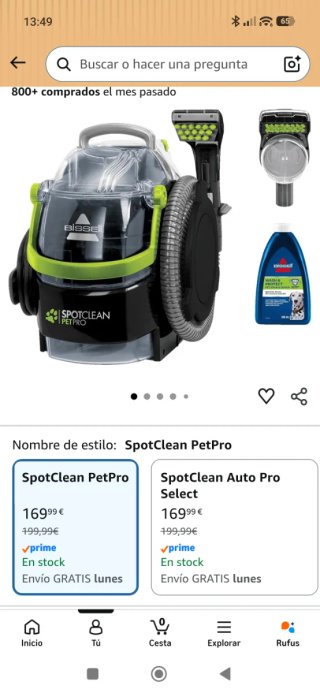 Aspirador de agua tapicerias