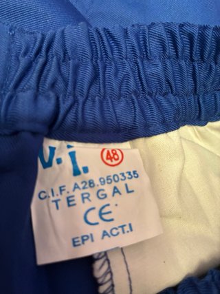 Pantalón laboral talla 48 azul