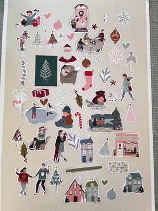Pegatinas Scrapbooking Navidad