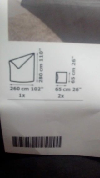 Colcha nueva algodón 260 x 280 cm Ikea