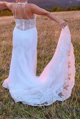 Vestido de Novia Blanco con Pedrería