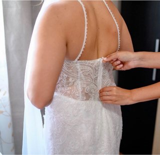 Vestido de Novia Blanco con Pedrería