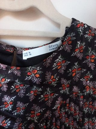 Vestido corto Sfera Talla M estampado