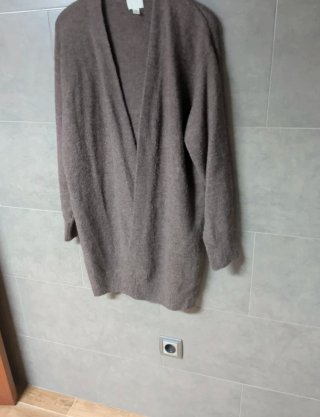 Cárdigan mujer marrón/gris talla única