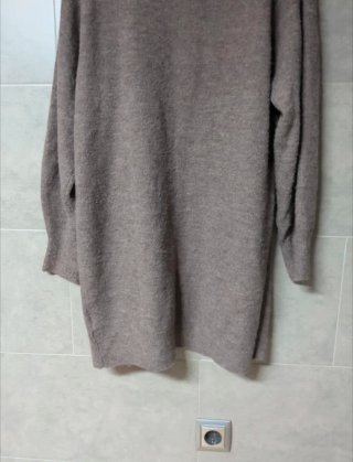 Cárdigan mujer marrón/gris talla única
