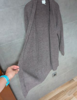 Cárdigan mujer marrón/gris talla única