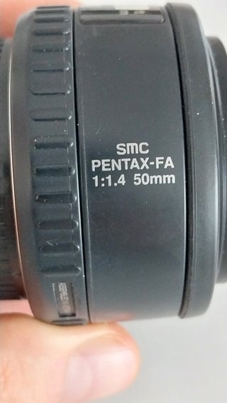 Pentax SMC 50mm f/1.4 objetivo