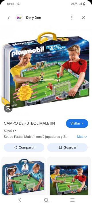 Set de Maletín Futbol Playmobil.
