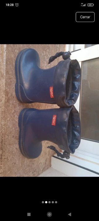 Botas de agua niño talla 26 Igor azul marino