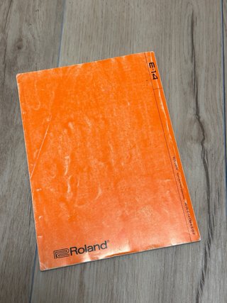 Manual original Roland E-14 Intelligent Keyboard