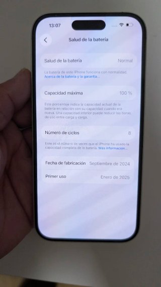 iPhone 16 256GB Blanco - Batería 100%
