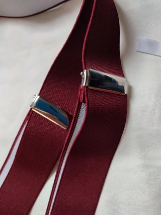 Tirantes de chico rojos y blancos
