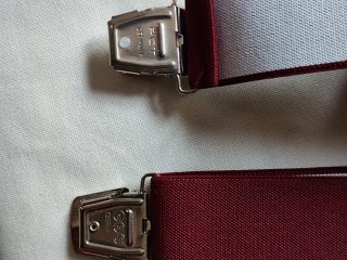 Tirantes de chico rojos y blancos