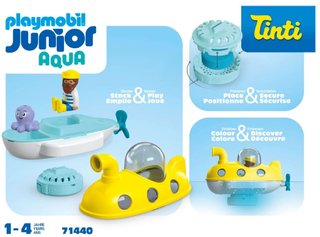 Playmobil Sottomarino colorato barca subacquea