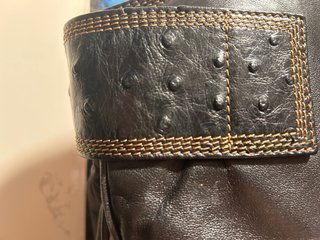 Bolso Loewe Negro Piel Grabada