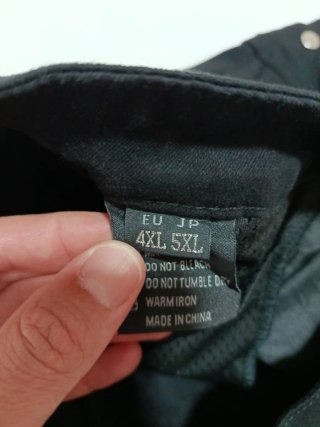 Pantalón Motociclista Negro Talla 4XL